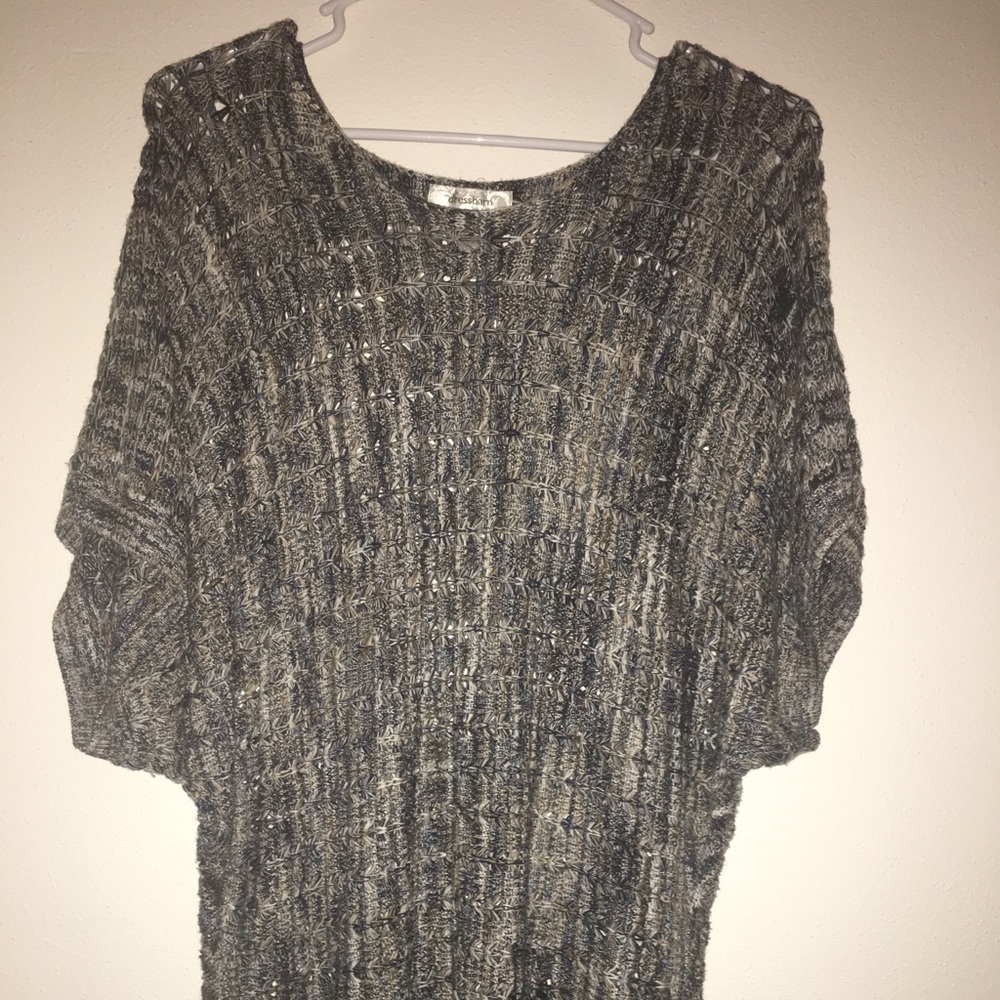 Dolman short sleeve sweater